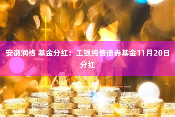 安徽润格 基金分红:工银纯债债券基金11月20日分红